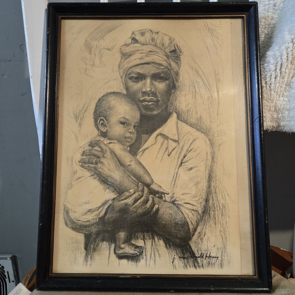 Vintage J Macdonald Henry-Mother and child  (Groton, NY.